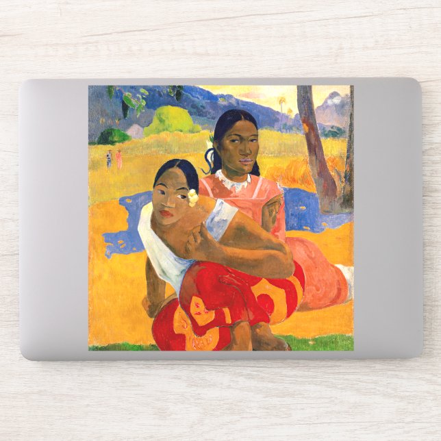 Adesivo Paul Gauguin - Quando Você Irá se Casar? (Computador)