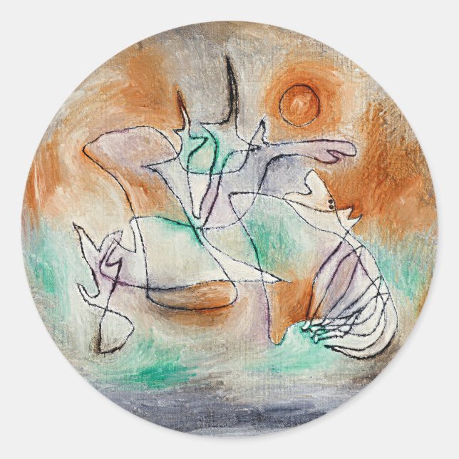 Adesivo Paul Klee - Cão Uivando, (Frente)