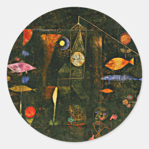 Adesivo Paul Klee trabalho de arte, Fish Magic