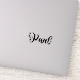 Adesivo Paul Name - Caligrafia manuscrita
