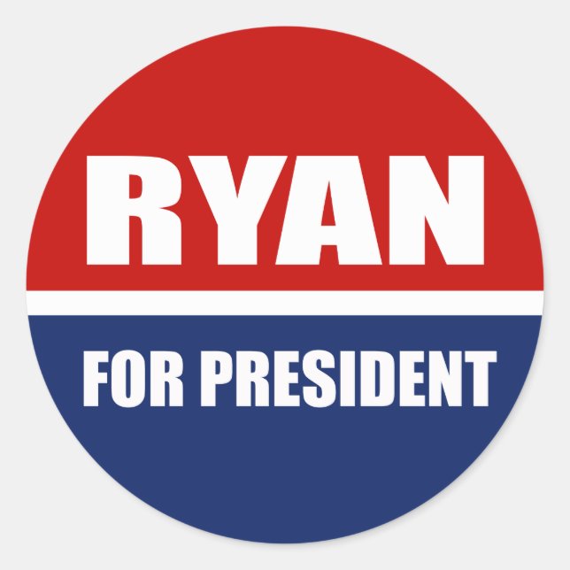 Adesivo Paul Ryan 2012 (Frente)