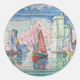 Adesivo Paul Signac - Entrada de La Rochelle Harbor