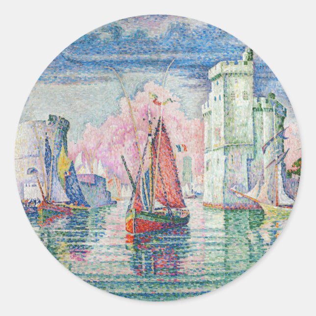 Adesivo Paul Signac - Entrada de La Rochelle Harbor (Frente)