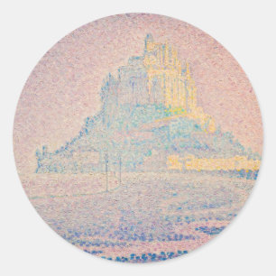 Adesivo Paul Signac - Mont Saint Michel, Névoa e Sol