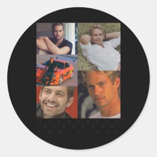 Adesivo Paul Walker Collage Sticker