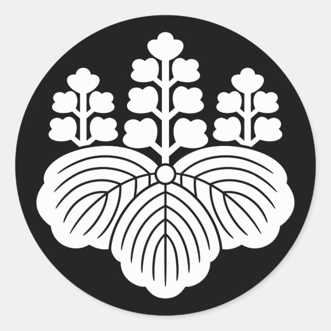 Adesivo Paulownia com 5-7 florescências (Frente)