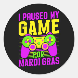 Adesivo Pausou Meu Jogo Para O Carnaval De Videos games Ma