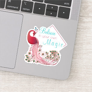 Adesivo Pavão bonito das citações inspiradas