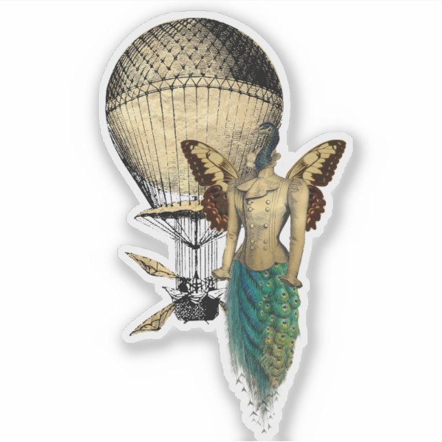 Adesivo Pavão-Vedante e Máquina Voadora (Frente)