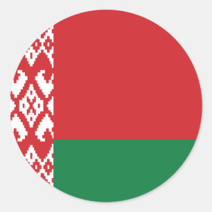 Adesivo Pavilhão Bielorrússia Clássico Redondo