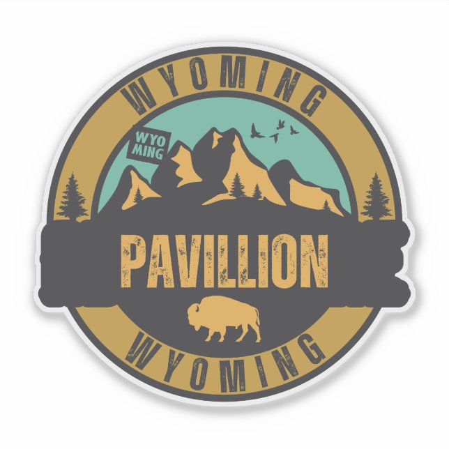Adesivo Pavillion, Wyoming (Frente)
