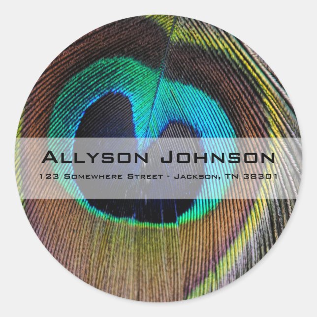 Adesivo Pavock Feather Address Stickers (Frente)