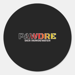 Adesivo Pawdre do pai do cachorro, papai do cachorro alema