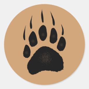 Adesivo Pawprint do Urso Grizzly