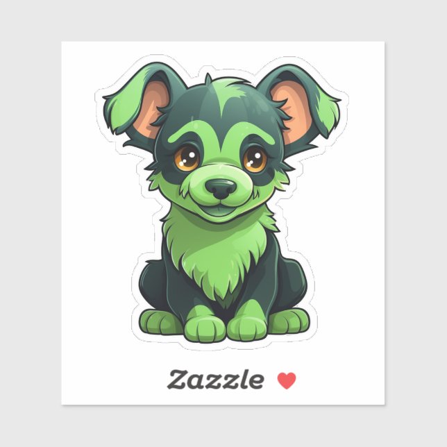 Adesivo Paws in Action: Energetic Dog Stickers for Adventu (Folha)