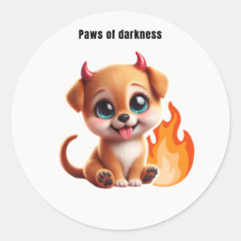 Adesivo Paws of Darkness Fire Dog Sticker