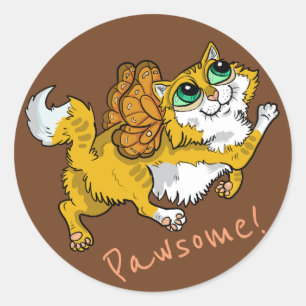 Adesivo Pawsome Gato Fada!
