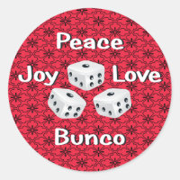 paz, alegria, amor, bunco