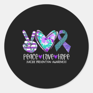 Adesivo Paz Ama Esperança Prevenção Suicídio Aconselhament