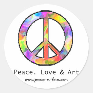 Adesivo Paz, amor & arte