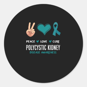 Adesivo Paz Amor Cura Doença Renal Policística