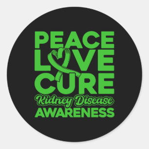 Adesivo Paz Amor Curar Doença Renal Sensibilização