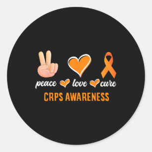 Adesivo Paz Amor Curva Fita Laranja Fita Rsd Sensibilizaçã