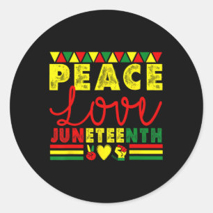 Adesivo Paz Amor Décima Junta de Black American