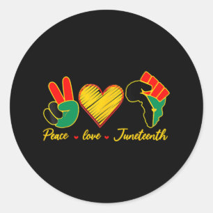 Adesivo Paz Amor Décimo Orgulho Negro Liberdade 4º de J