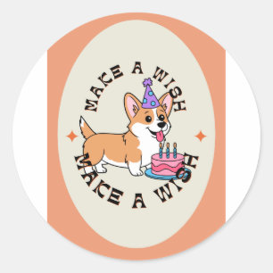 Adesivo Paz, Amor e Festas de Cachorrinhos