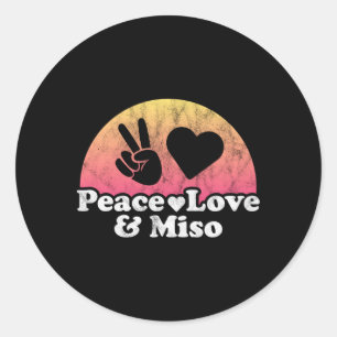 Adesivo Paz Amor E Miso