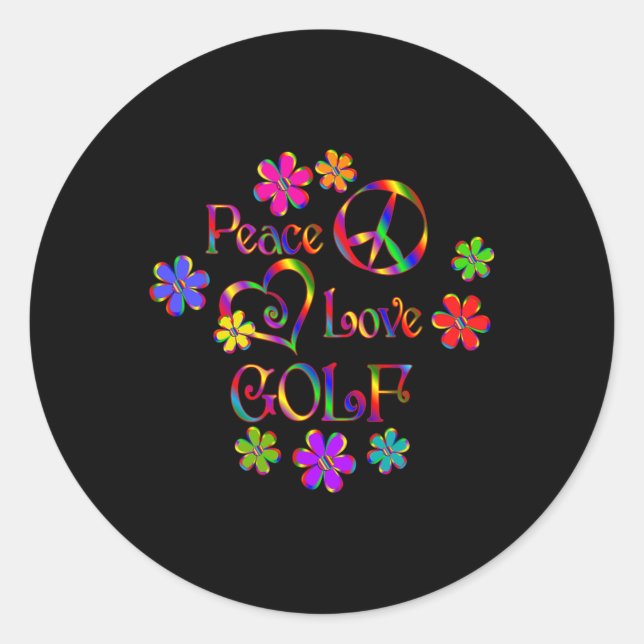 Adesivo Paz Amor Golfe  (Frente)