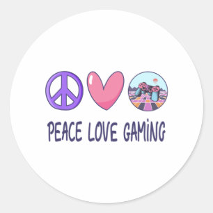 Adesivo Paz Amor Jogos
