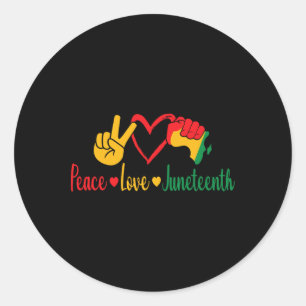 Adesivo Paz Amor Junta do Orgulho Negro Liberdade