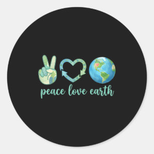 Adesivo Paz amor terra eco friendly natureza dia da terra