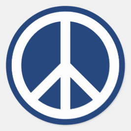 Adesivo Paz Azul e Branco