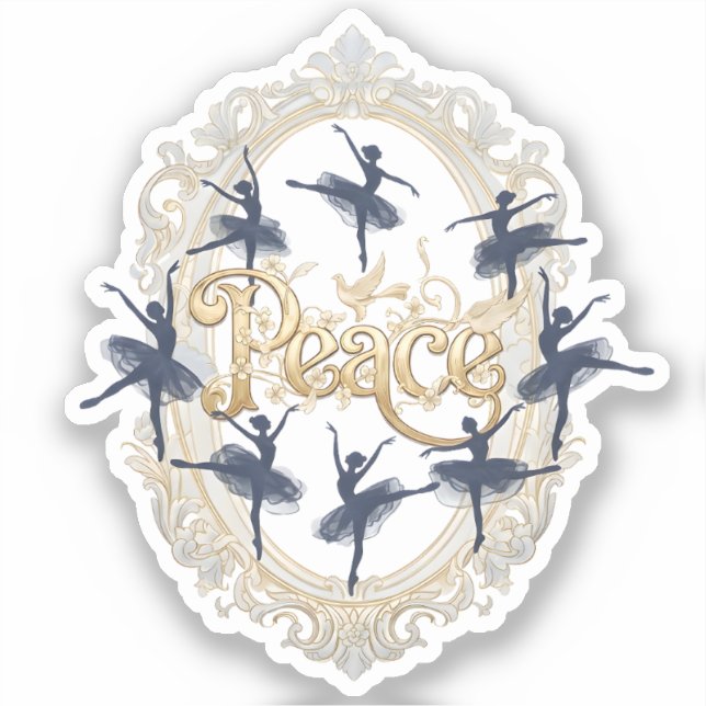 Adesivo Paz Ballet Elegante (Frente)