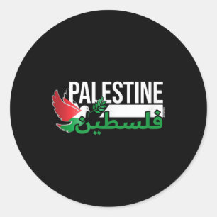 Adesivo Paz Com Bandeira Palestina - Apelo À Paz