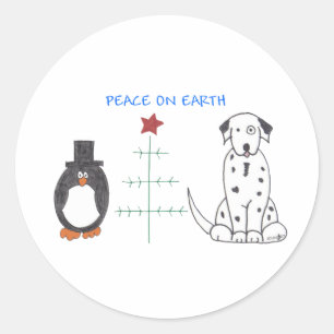 Adesivo Paz Dalmatian na terra