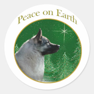 Adesivo Paz de Elkhound Norueguês