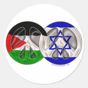 Adesivo Paz de Palestina - de Israel
