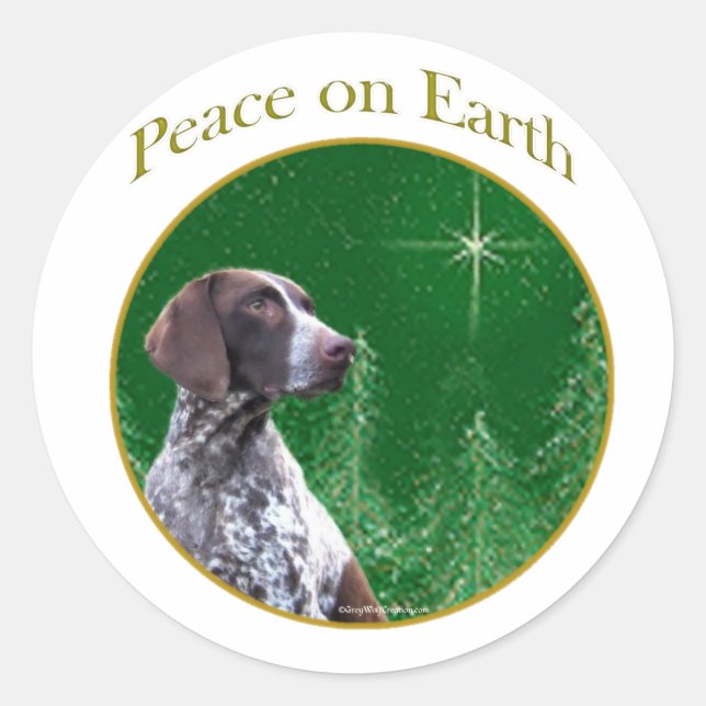 Adesivo Paz de Ponteiro de Baixo Alcance Alemão (Frente)