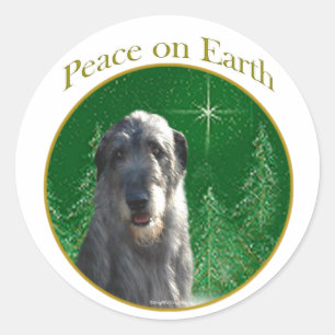 Adesivo Paz de Wolfhound Irlandês
