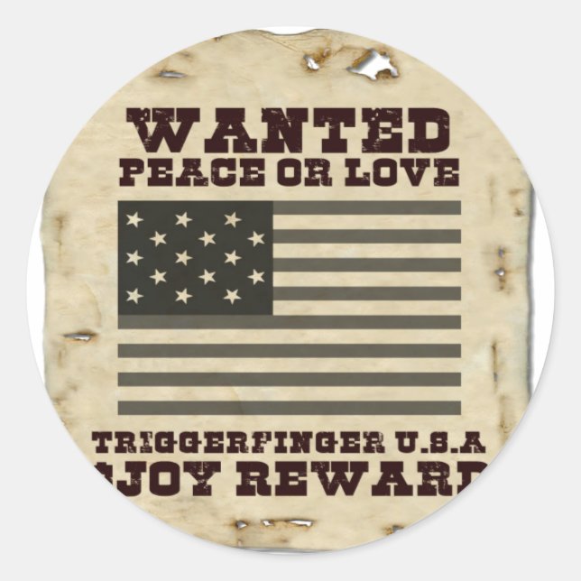 Adesivo Paz desejada (Frente)