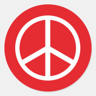 Adesivo PAZ do Natal do pop art