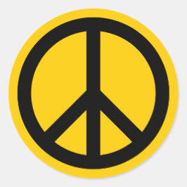 Adesivo Paz Dourada e Negra