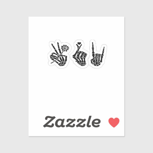 Adesivo Paz E Esqueleto Roll Manipulam Clássicos (Folha)