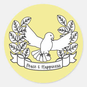 ADESIVO PAZ E FELICIDADE