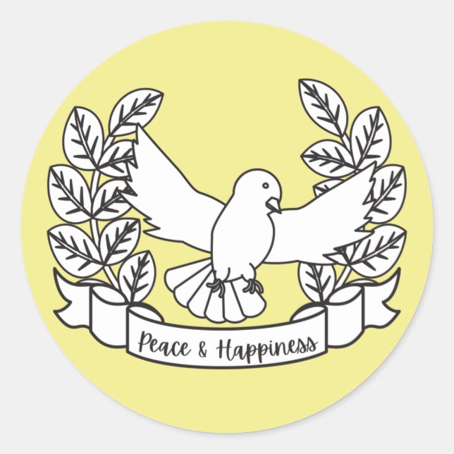 ADESIVO PAZ E FELICIDADE (Frente)