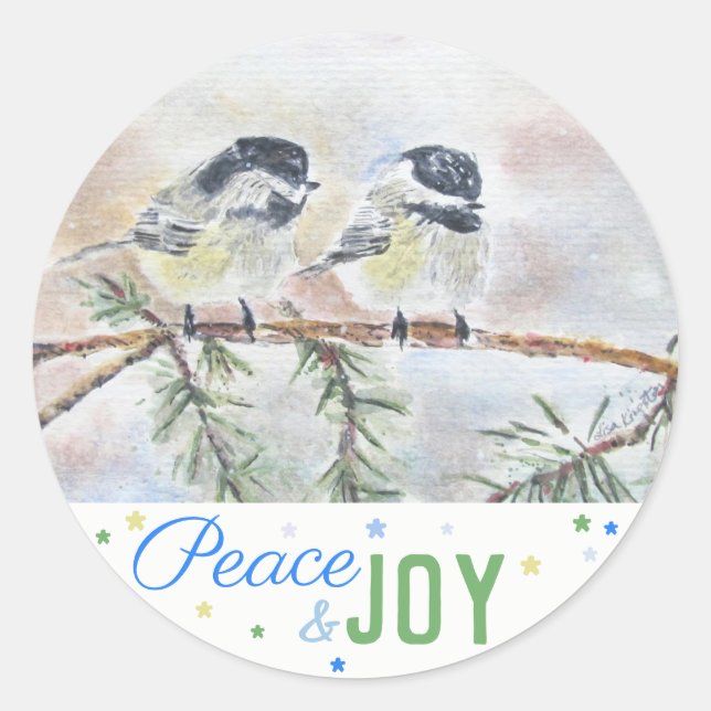 Adesivo Paz e Joy - Cena de inverno (20) (Frente)